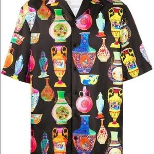 Versace silk button up size 43 (fits XL)